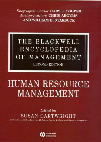 The Blackwell Encyclopedia of Management, Human Resource Management