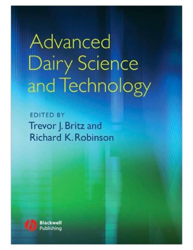 Advanced Dairy Science and Technology