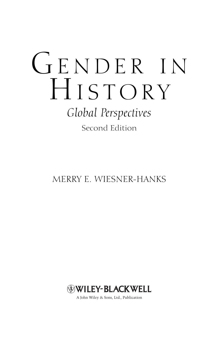 Gender in History