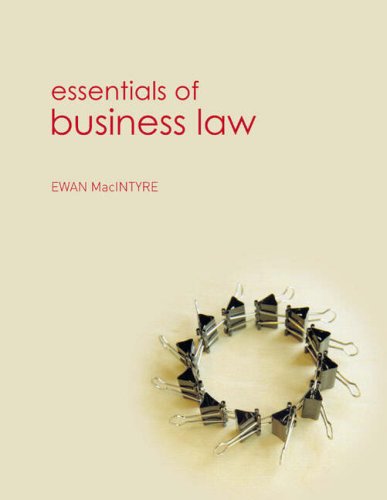 Essentials Of Business Law