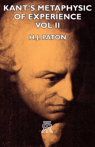 Kant's Metaphysic of Experience, Vol 2