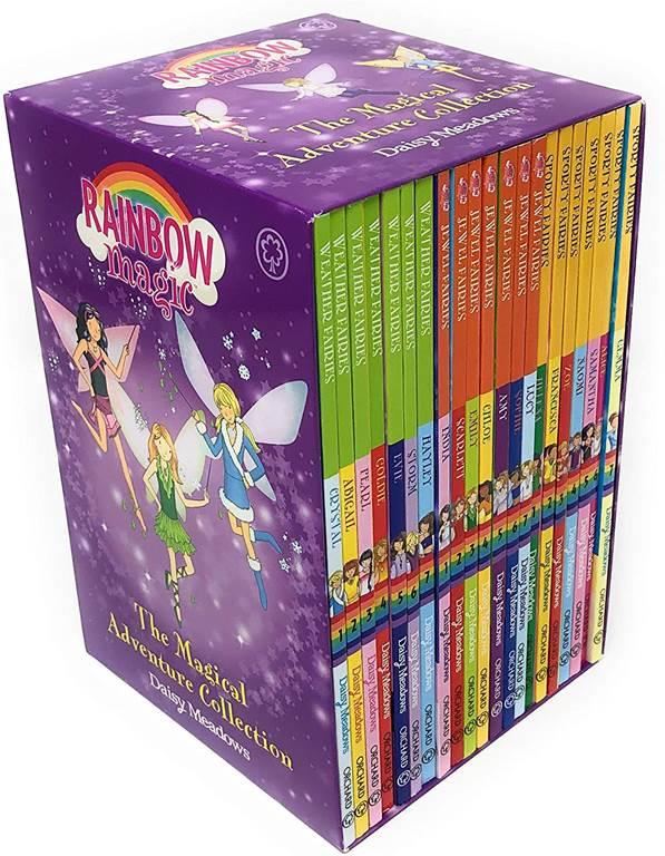 Rainbow Magic The Magical Adventure Collection 21 Books Set Including 3 Series by Daisy Meadows (Weather Fairies, Jewel Fairies &amp; Sporty Fairies)