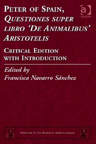 Peter of Spain, Questiones Super Libro de Animalibus Aristotelis