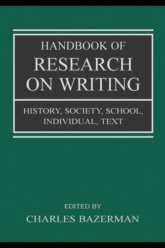 Handbook of Research on Writing