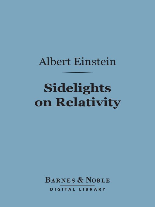 Sidelights on Relativity