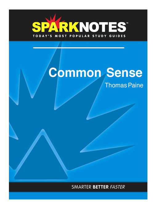 Common Sense: SparkNotes Literature Guide