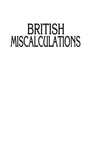 British Miscalculations