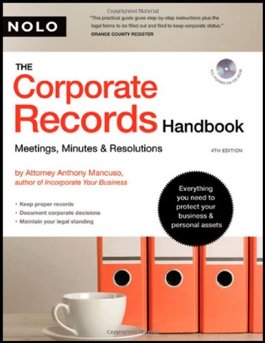 The Corporate Records Handbook