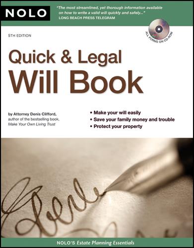 Quick & Legal Will Book