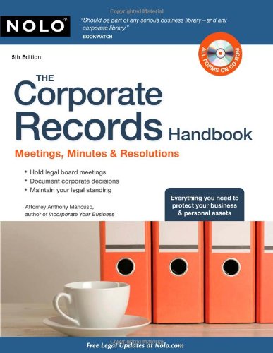 The Corporate Records Handbook