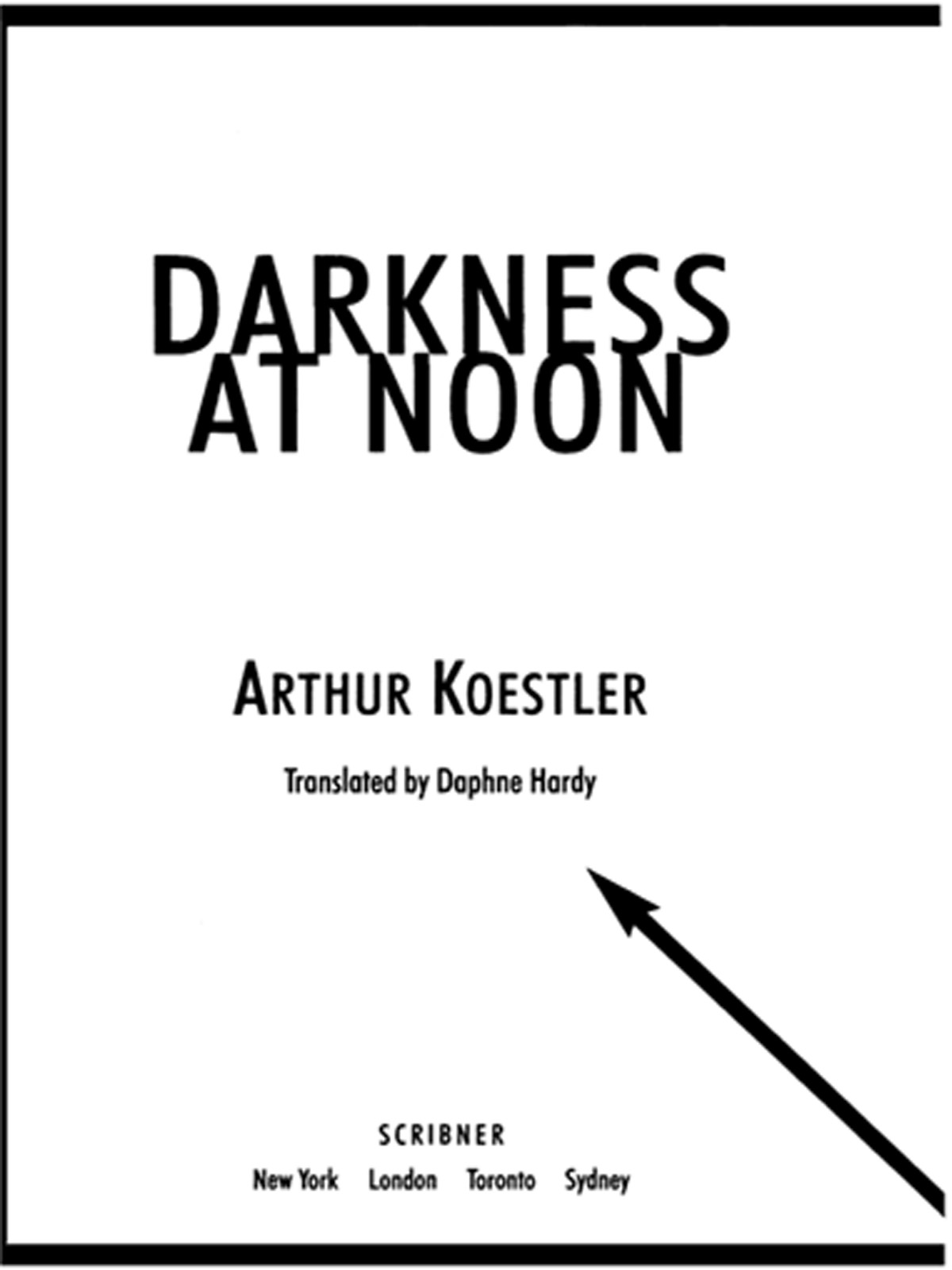 Darkness at Noon