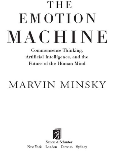 The Emotion Machine