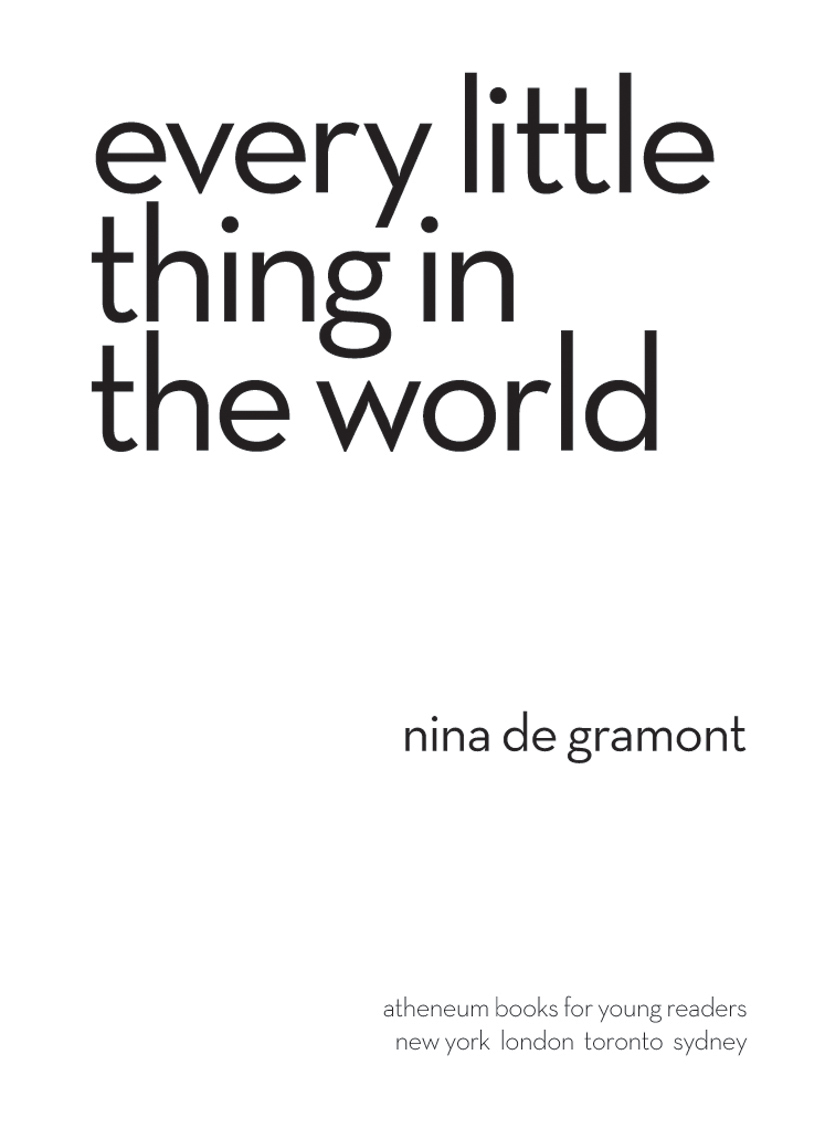 Every Little Thing in the World