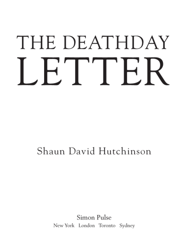 The Deathday Letter