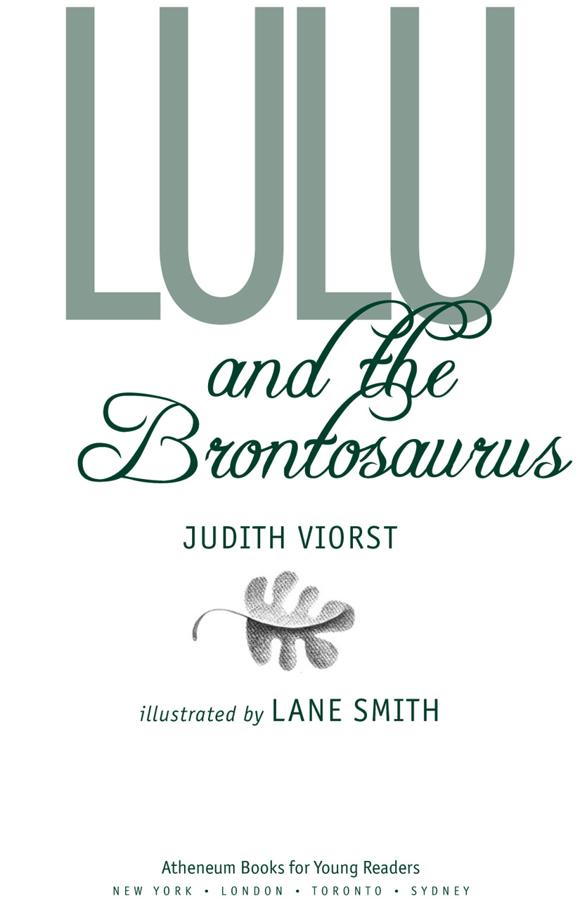 Lulu and the Brontosaurus