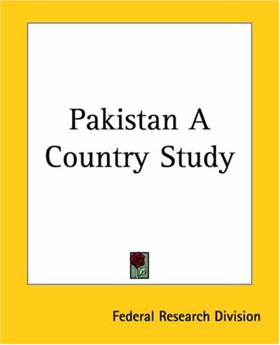 Pakistan, a country study.