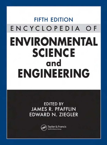 Encyclopedia of environmental science and engineering