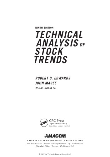 Technical Analysis of Stock Trends.