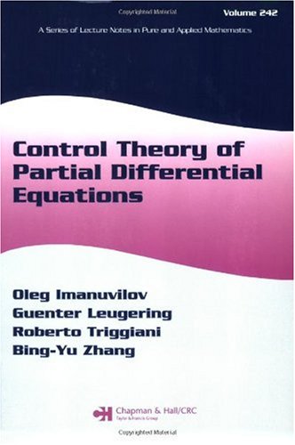 Control Theory of Partial Differential Equations.