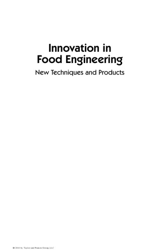 Innovation in Food Engineering