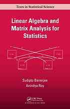 Linear Algebra and Matrix Analysis for Statistics