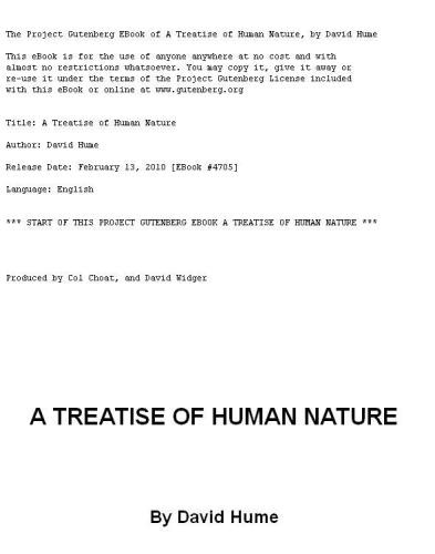 A Treatise of Human Nature