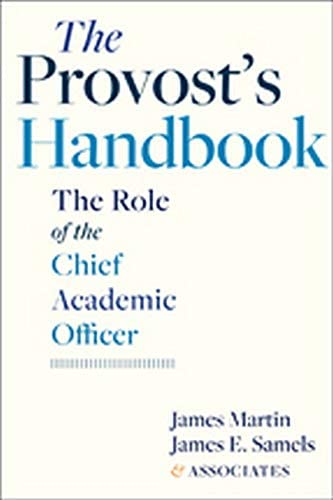 The Provost's Handbook: The Role of the Chief Academic Officer