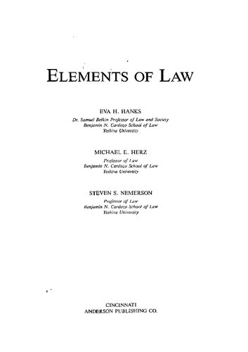 Elements of Law