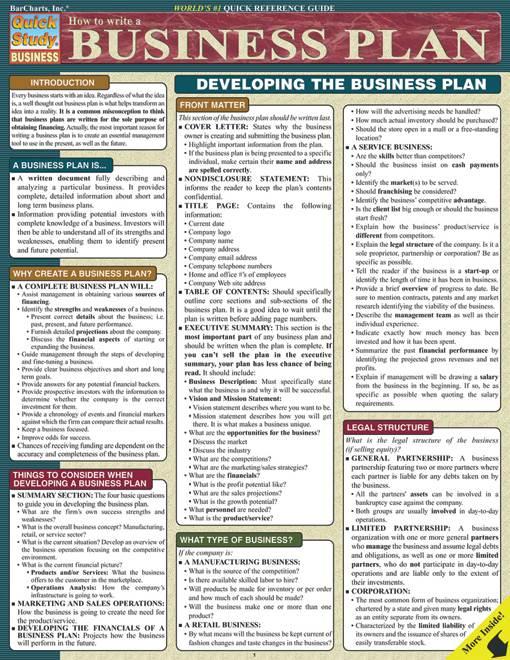 How to Write A Business Plan