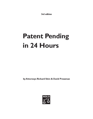 Patent pending in 24 hours