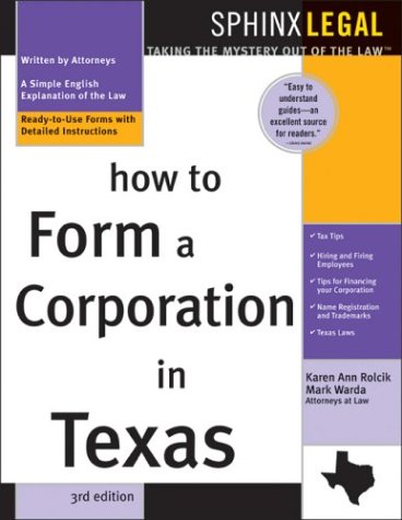 How to form a corporation in Texas