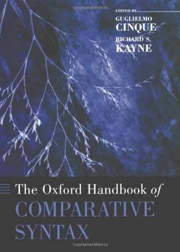 The Oxford Handbook of Comparative Syntax