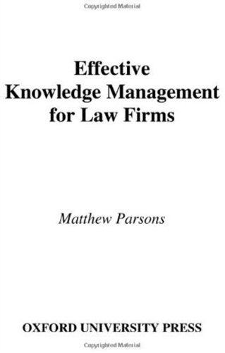 Effective Knowledge Management for Law Firms