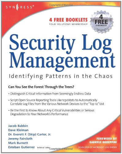 Security log management : identifying patterns in the chaos