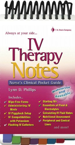 IV therapy notes : nurse's pharmacology pocket guide