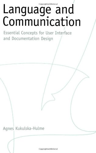 Language and communication : essential concepts for user interface and documentation design