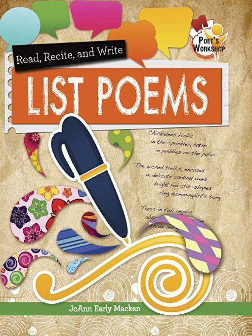 Read, Recite, and Write List Poems