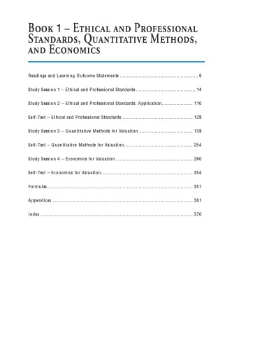 KAPLAN SCHWESER NOTES FOR THE 2011 CFA EXAM LEVEL 2 BOOK 1 (ETHICAL AND PROFESSIONAL STANDARDS, QUANTITATIVE METHODS, AND ECONOMICS)