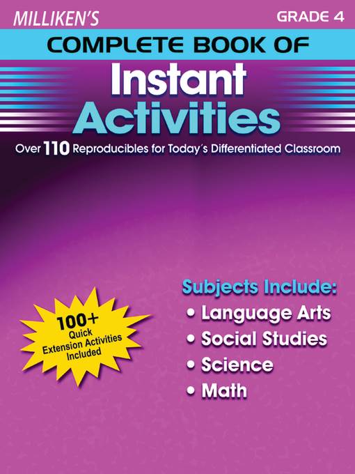 Milliken's Complete Book of Instant Activities - Grade 4