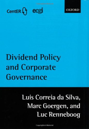 Dividend policy and corporate governance