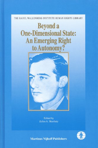 Beyond a one-dimensional state : an emerging right to autonomy?