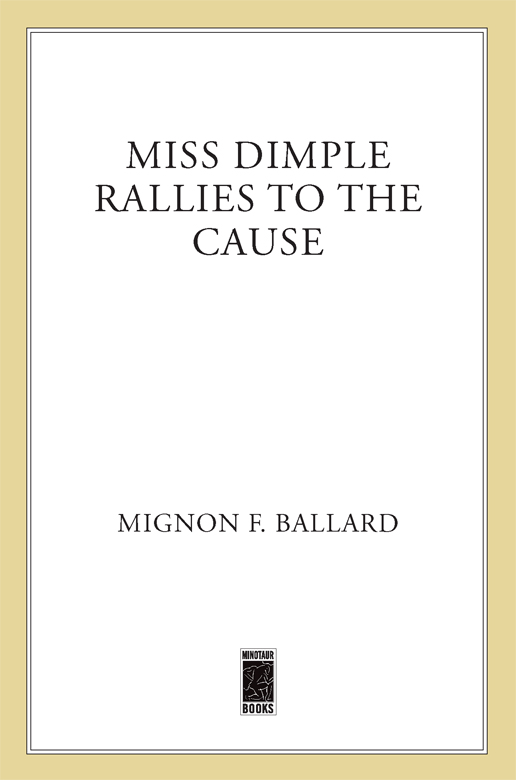 Miss Dimple Rallies to the Cause