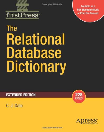 The Relational Database Dictionary, Extended Edition