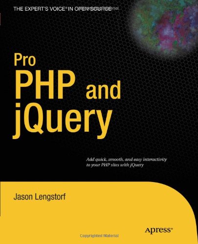 Pro PHP and jQuery