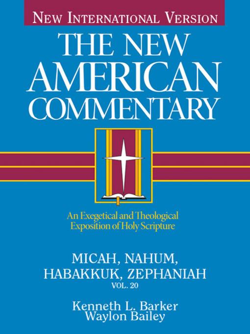 Micah, Nahum, Habakkuh, Zephaniah