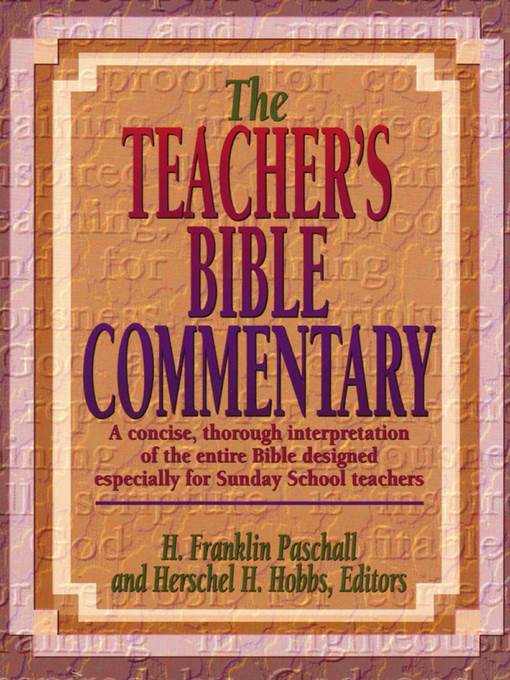 The Teacher's Bible Commentary