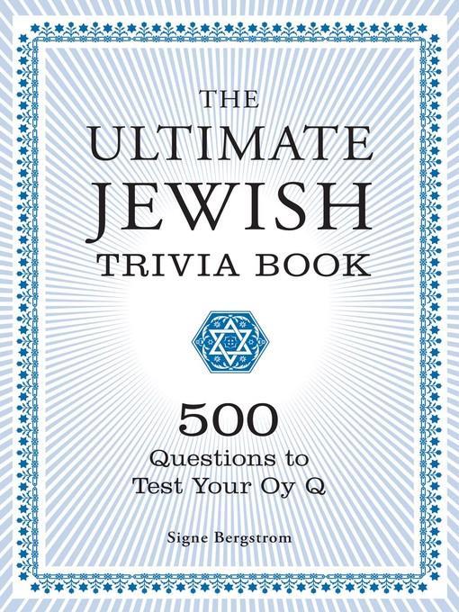 The Ultimate Jewish Trivia Book