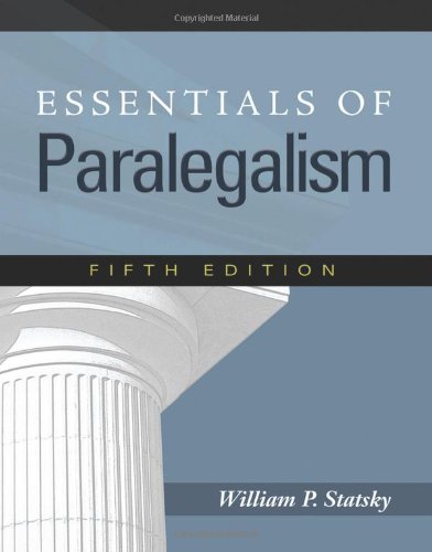 Essentials of Paralegalism