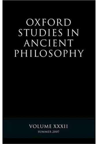 Oxford Studies in Ancient Philosophy