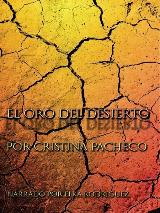 El oro del desierto ( Desert Gold )